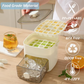 🥳2026 HOT SALE🥳💞50K+ SOLD!💥🥤🧊 Ice Cube Maker with Storage – 48 cubes at once, leak‑proof lid. Stackable, saves space. Includes ice scoop & tong. A summer essential. 🏖️✅