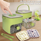 🥳2026 HOT SALE🥳💞50K+ SOLD!💥🥤🧊 Ice Cube Maker with Storage – 48 cubes at once, leak‑proof lid. Stackable, saves space. Includes ice scoop & tong. A summer essential. 🏖️✅