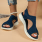 Breathable mesh platform sandals for women
