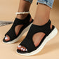 Breathable mesh platform sandals for women