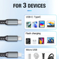 🔥2026 Hot Sale🔥Transparent Luminous 3-in-1 Super Fast Charging Cable