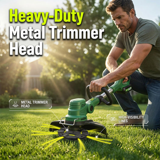 Black Metal Trimmer Head for Cordless Lawn Mower