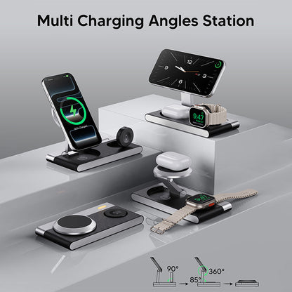 3-in-1 Foldable Magnetic Wireless Charger Stand