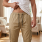 Men's Casual Cargo Pants with Drawstring