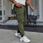 Men's Casual Cargo Pants with Drawstring