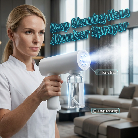⏳Time-Limited Special⏰Cordless Nano Atomizer Disinfectant Gun – Blue Light & 3 Gears – Multi-Surface Sprayer 🛡️