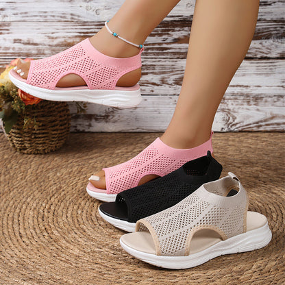 Women's Breathable Mesh Open-Toe Sandals