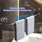 Retractable Suction Cup Towel Bar & Wall-mounted to save space