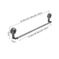 Retractable Suction Cup Towel Bar & Wall-mounted to save space