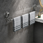 Retractable Suction Cup Towel Bar & Wall-mounted to save space