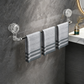 Retractable Suction Cup Towel Bar & Wall-mounted to save space