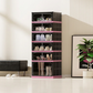 Foldable & Stackable Shoe Cabinet with Clear Doors