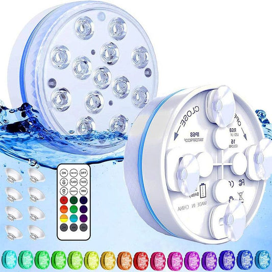 Submersible LED Pool Lights (RF Remote Control)