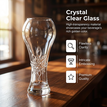 ⚽🏆 Creative Hercules Football Beer Glass, World Cup Style Glass Cup, Trendy Bar Drinkware, Perfect Father's Day Gift 🎁🍺