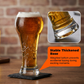 ⚽🏆 Creative Hercules Football Beer Glass, World Cup Style Glass Cup, Trendy Bar Drinkware, Perfect Father's Day Gift 🎁🍺