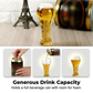 ⚽🏆 Creative Hercules Football Beer Glass, World Cup Style Glass Cup, Trendy Bar Drinkware, Perfect Father's Day Gift 🎁🍺