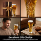 ⚽🏆 Creative Hercules Football Beer Glass, World Cup Style Glass Cup, Trendy Bar Drinkware, Perfect Father's Day Gift 🎁🍺